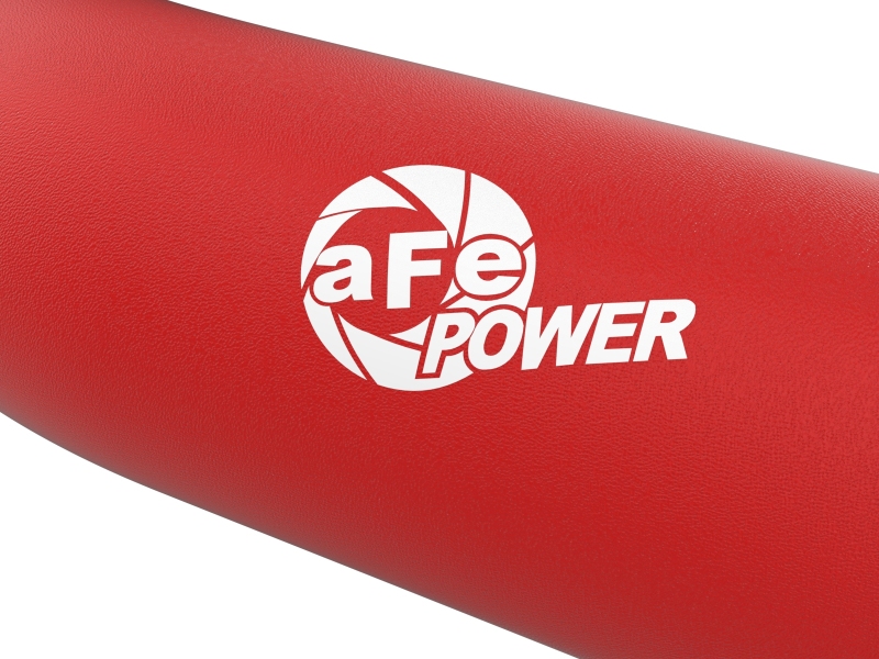 aFe 23-24 Ford Diesel Trucks V8-6.7L (td) BladeRunner Aluminum Hot and Cold Charge Pipe Kit - Red - Image 3