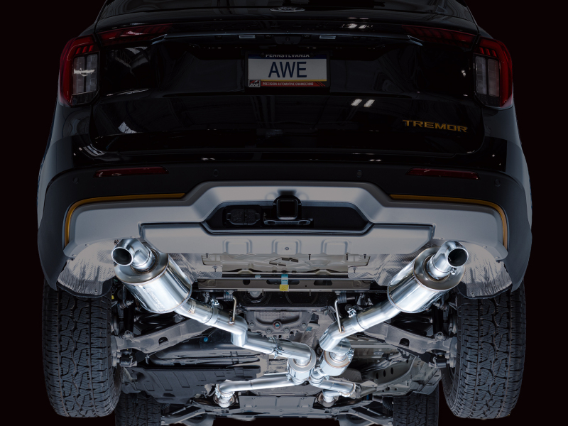 AWE Tuning 2021+ Ford Explorer Tremor 3.0TT 0FG Dual Rear Exit Exhaust w/ Bash Guard - Image 21