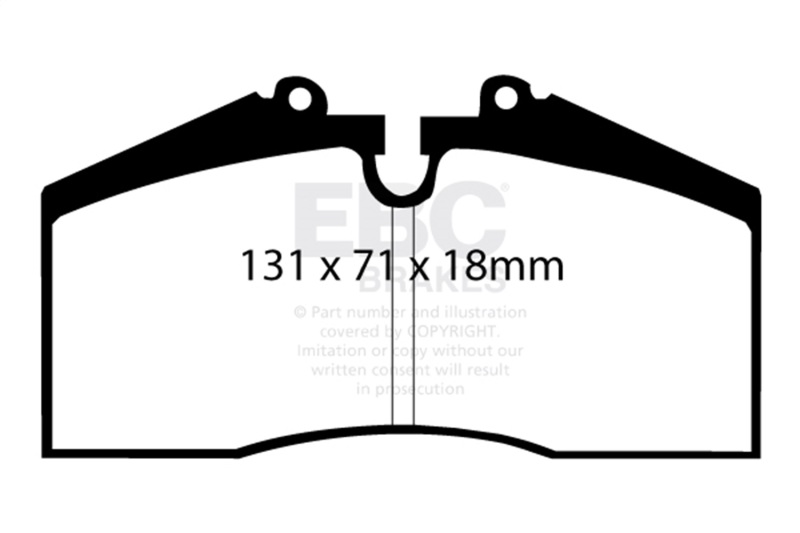 EBC 96-98 Porsche 911 (993) 3.6 Carrera 4S Bluestuff Rear Brake Pads - Image 2
