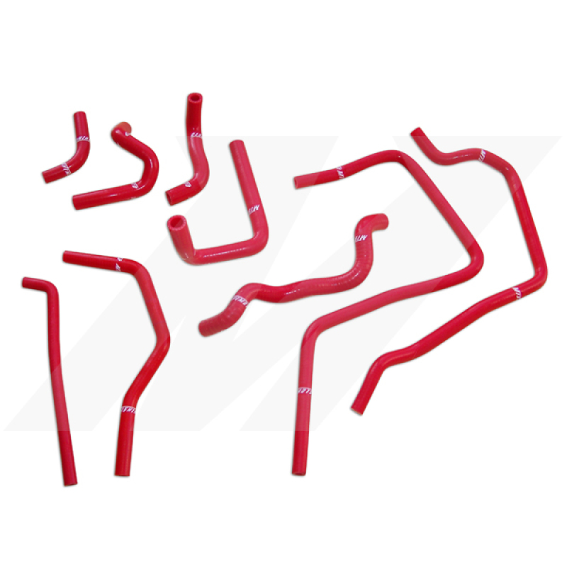 Mishimoto 01-05 Subaru WRX Red Silicone Ancillary Hoses - Image 2