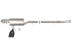 Alternative view of AFE 23-24 L4 GM Colorado/Canyon Rebel Series 3 IN 304 Stainless Steel Cat-Back System w/Black Tip