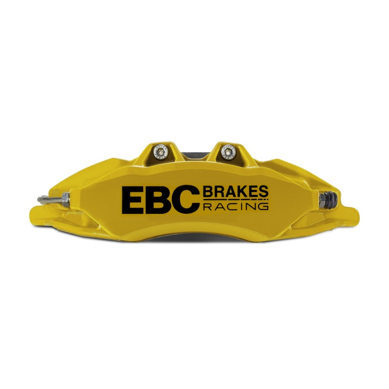 EBC Racing 02-09 Nissan 350Z 3.5L Yellow Apollo-6 Calipers 355mm Rotors Front Big Brake Kit - Image 5