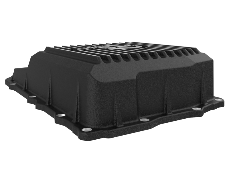 aFe POWER 21-24 RAM 1550 TRX Pro Series Transmission Pan Black w/ Machined Fins - Image 5