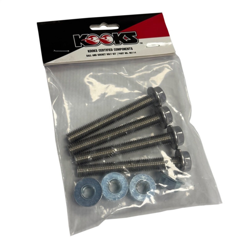 Kooks Ball and Socket Bolt Kit (4 M10 x 75 Flange Bolts/ 4 M10 Flange Nuts) - Image 5