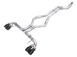 Alternative view of AWE Tuning 22-26 BMW M240i (G42) Track Edition Exhaust - Diamond Black Tips