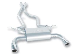 Borla 03-09 Mazda RX-8 1.3L Single Round Rolled Angle-Cut Cat-Back Exhaust - Image 5