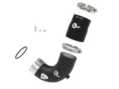 Alternative view of aFe BladeRunner 3in Aluminum Cold Charge Pipe Black RAM 1500 RHO 25-27 L6-3.0L (tt)