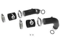Alternative view of aFe BladeRunner 2-1/4in Aluminum Hot Charge Pipe Black RAM 1500 RHO 25-27 L6-3.0L (tt)