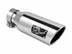 aFe MACH Force-Xp 304 Stainless Steel Clamp-on Exhaust Tip Polished 3in Inletx4-1/2in Outletx12in L