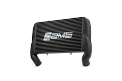 AMS Performance 2017+ Ford F150/Raptor 2.7L/3.5L EcoBoost High Mount Intercooler (Black w/AMS Logo)