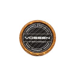Vossen HF Carbon Billet Sport Cap 2.0 - Large (VHFL) - Transparent Bronze - Twill Weave (Gloss)