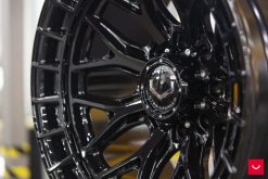 Vossen Hybrid Forged 8 Lug Cap - Gloss Black / Chrome V