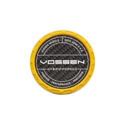 Vossen HF Carbon Billet Sport Cap 2.0 - Small (VHF) - Yellow - Twill Weave (Gloss)