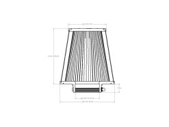 aFe Magnum FORCE Intake Replacement Air Filter w/ D2 Dura-Dry Media 3-1/2in Fx8in Bx5-1/2in Tx8in H - Image 6
